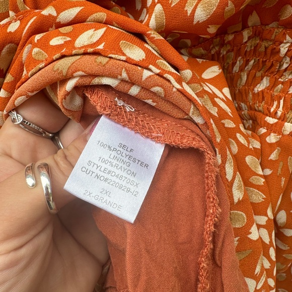 Blush & Day orange dress womwns size 2xl - Picture 6 of 6